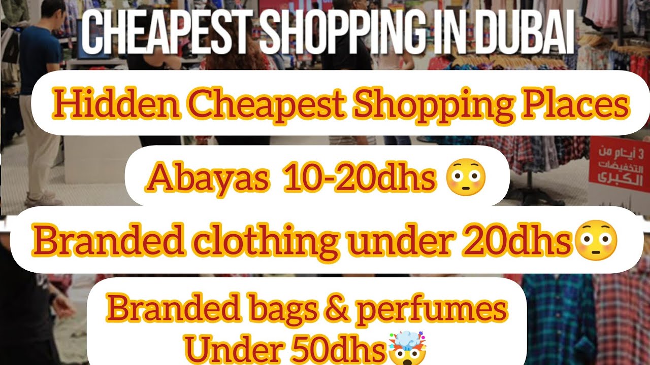 Cheapest Markets in Dubai for Shopping| Where to buy and save most in UAE| Discounted Shopping