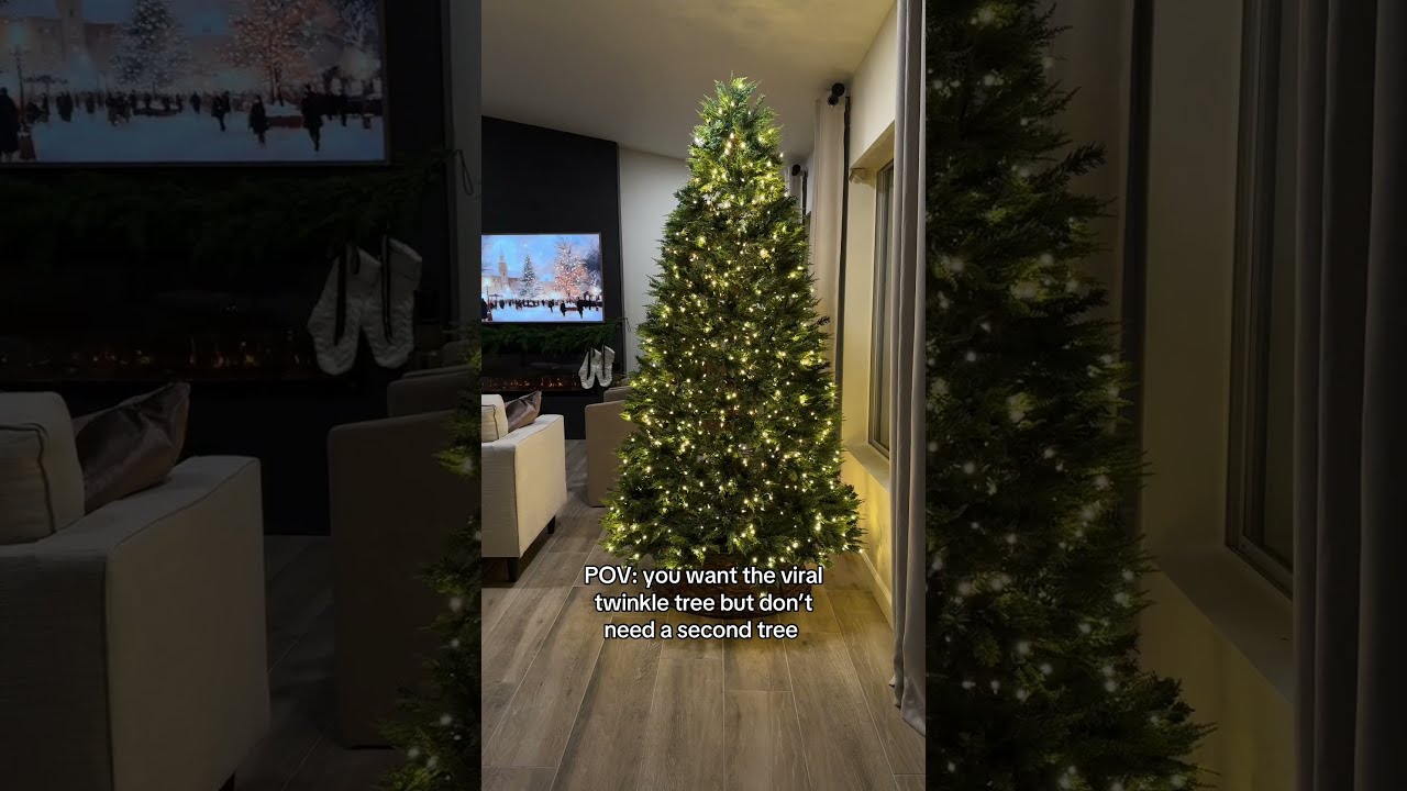 Get the Viral Twinkle Tree Look WITHOUT Buying a New Tree!✨ #holidayhacks