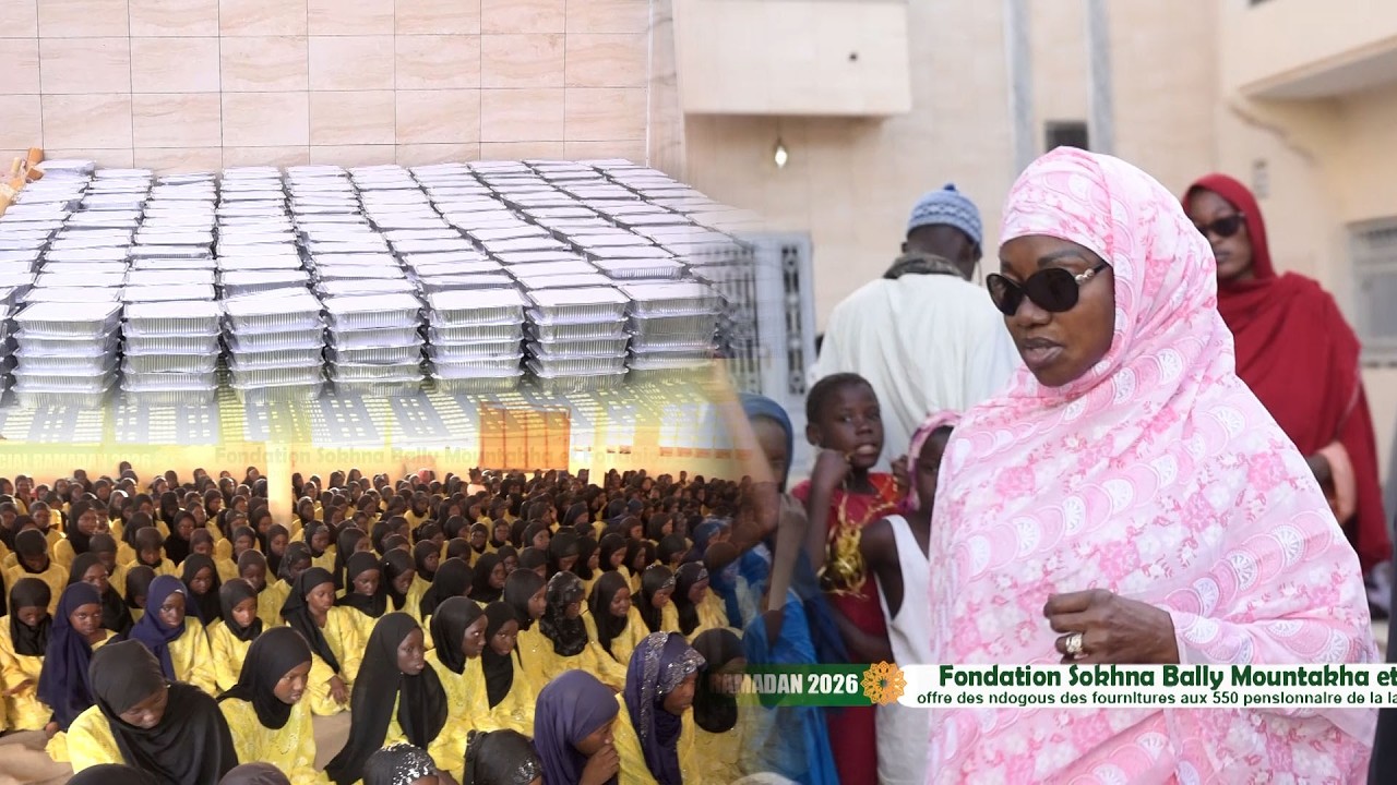 Fondation Soxna Baly Mountakha Mbacké et Fondation Sonatel Offre des Ndogous a la daara Porokhane