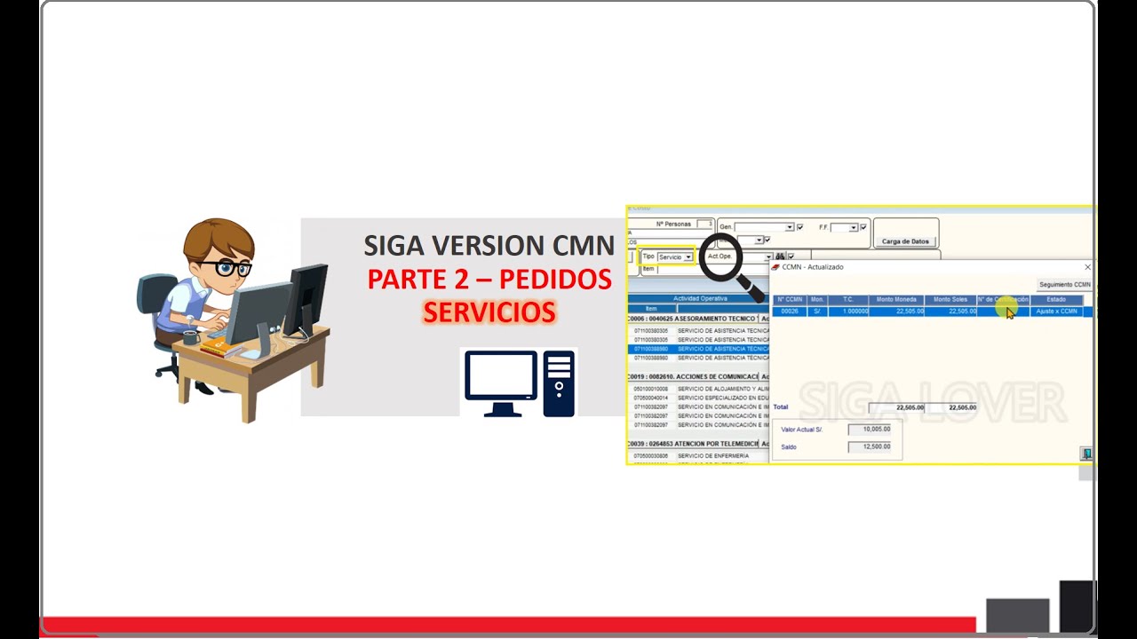 PARTE 2-PEDIDOS - SERVICIOS- MODIFICACIÓN DEL CUADRO MULTIANUAL - SIGA MEF