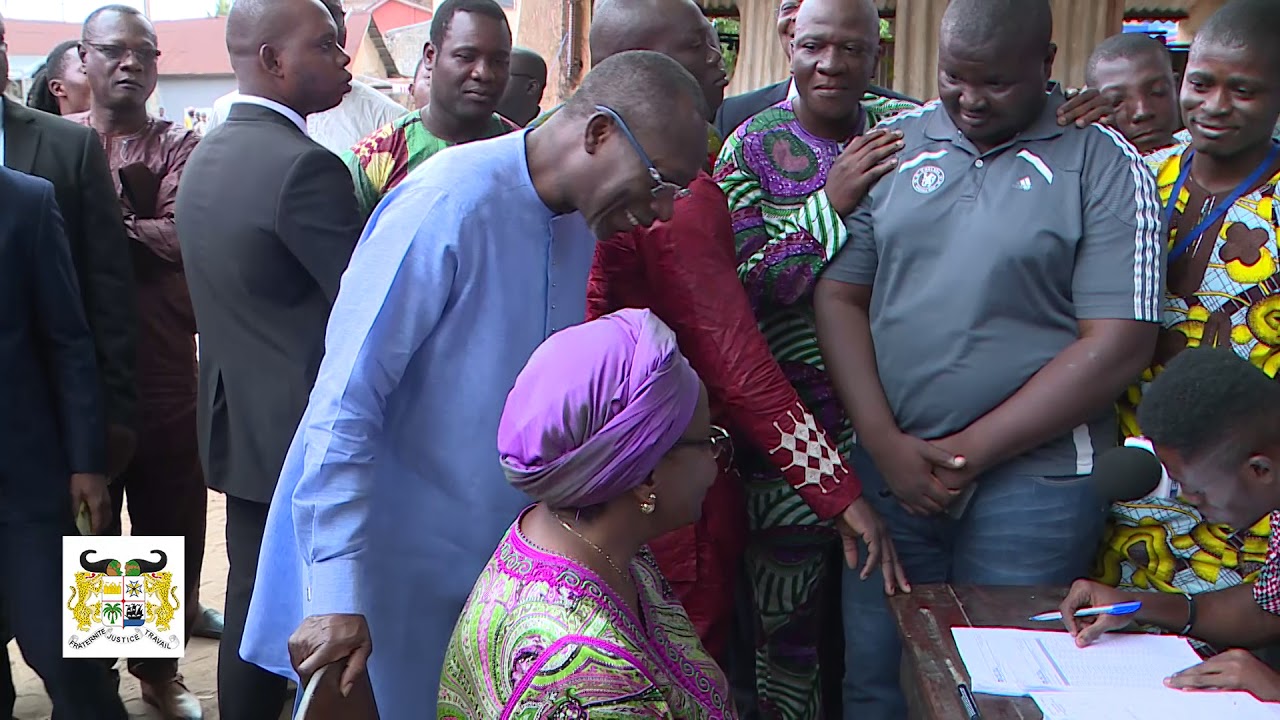 Enrôlement du Président Patrice Talon et son épouse Claudine Talon dans le cadre du RAVIP