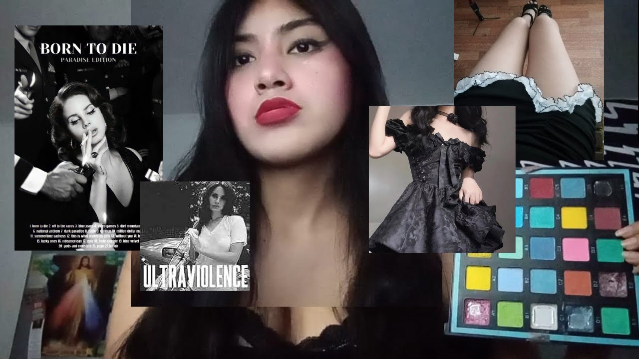 ASMR TU AMIGA TE  MAQUILLA🍒🖤 AL ESTILO DARK  Coquette 🍒🖤 INSPIRADO EN  LANA DEL REY🍒🖤