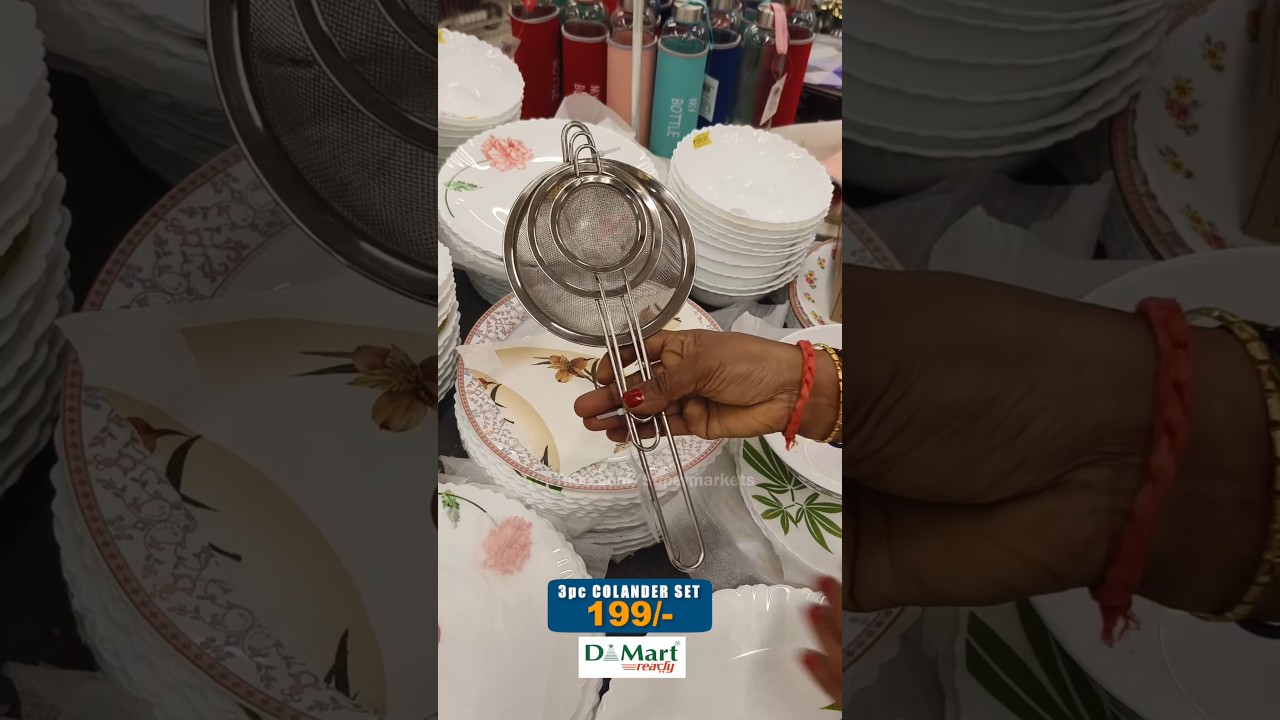 Dmart Today 3pc Collander Set 199/- Online Available #onlineshopping #kitchen #shopping