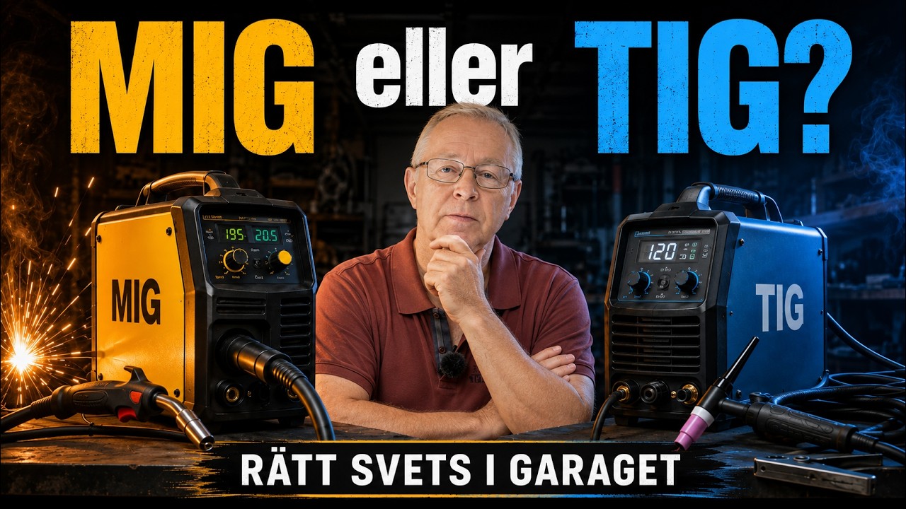 Vilken svets ska jag välja? MIG vs TIG för hobbygarage