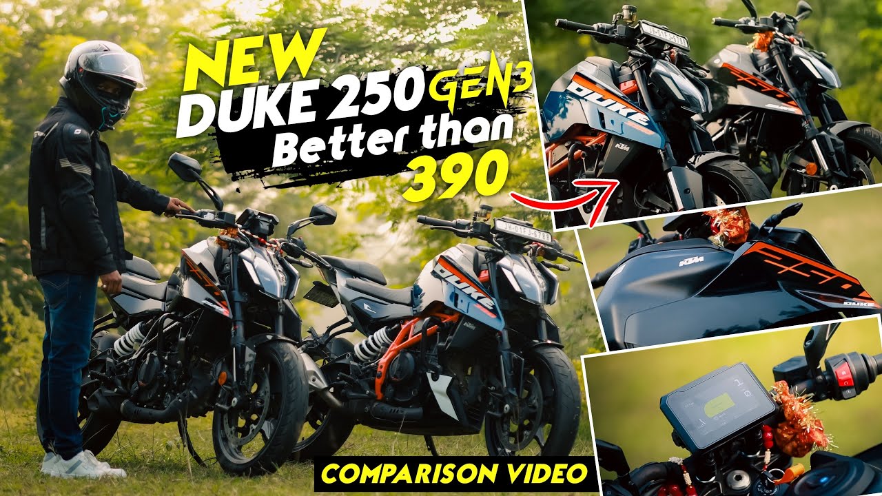 KTM DUKE 250 GEN3 VS DUKE 390 GEN3 | Which One Better ?? Review & Comparison⚡️🔥