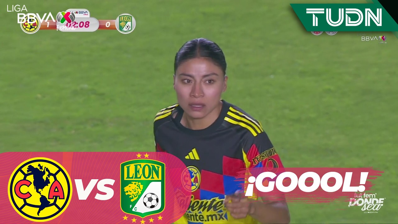 ¡GOOL DE VESTIDOR DEL AMÉRICA! América vs León | Liga MX Femenil - Jornada 11 Clausura 2026 | TUDN