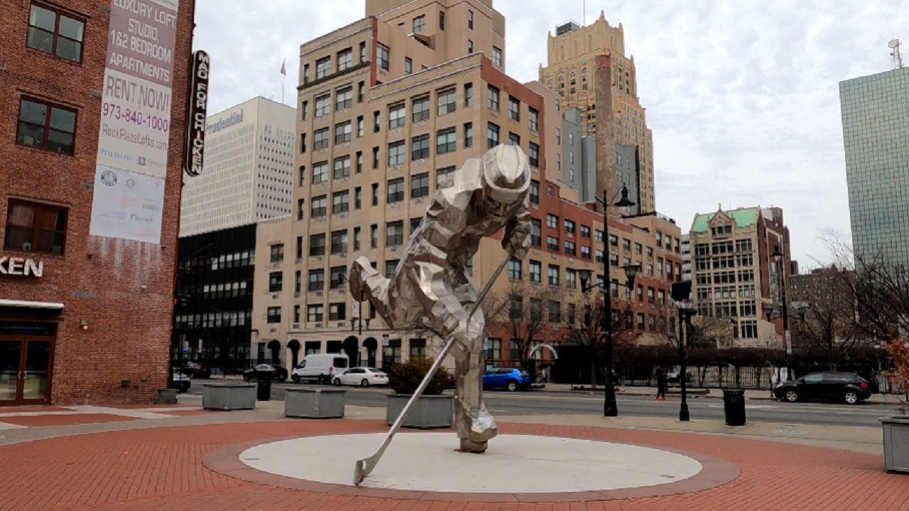 ⁴ᴷ⁶⁰ Walking Newark, NJ: Mulberry Street from NJPAC to Prudential Center