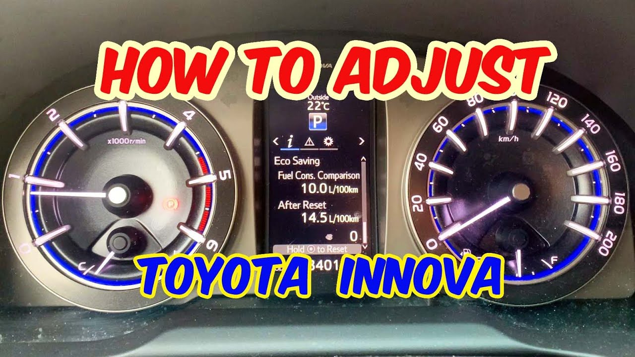 Average Fuel Consumption Unit Adjustment for Toyota Innova