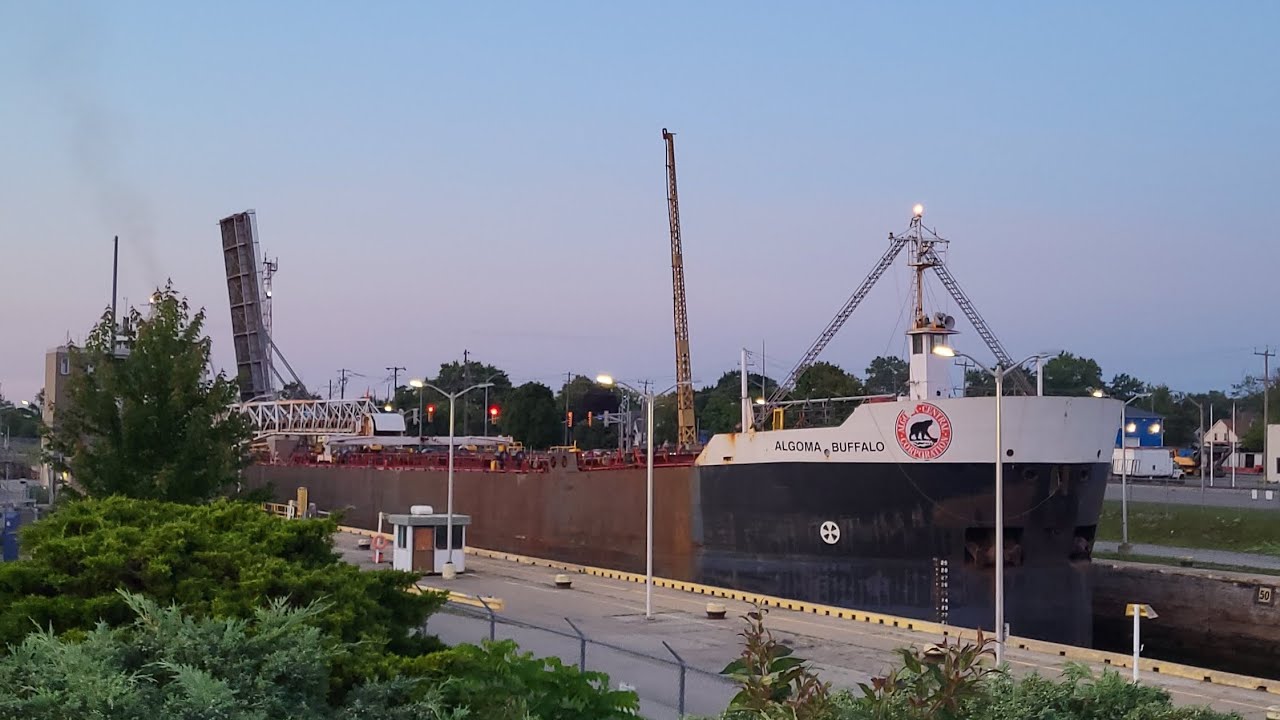 Algoma Buffalo passing through the Welland Canal Lock 8