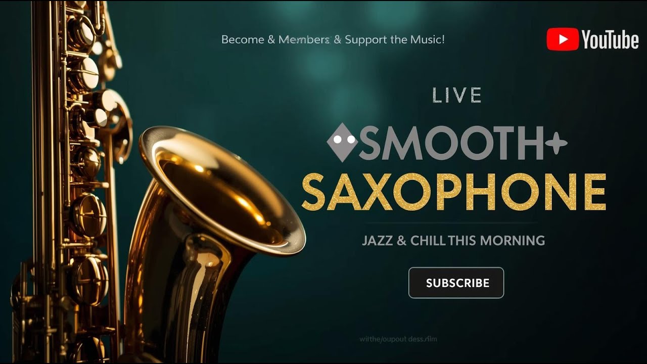 🔴LIVE Morning Smooth Jazz Saxophone 🎷 Peaceful Coffee & Relaxing Vibes