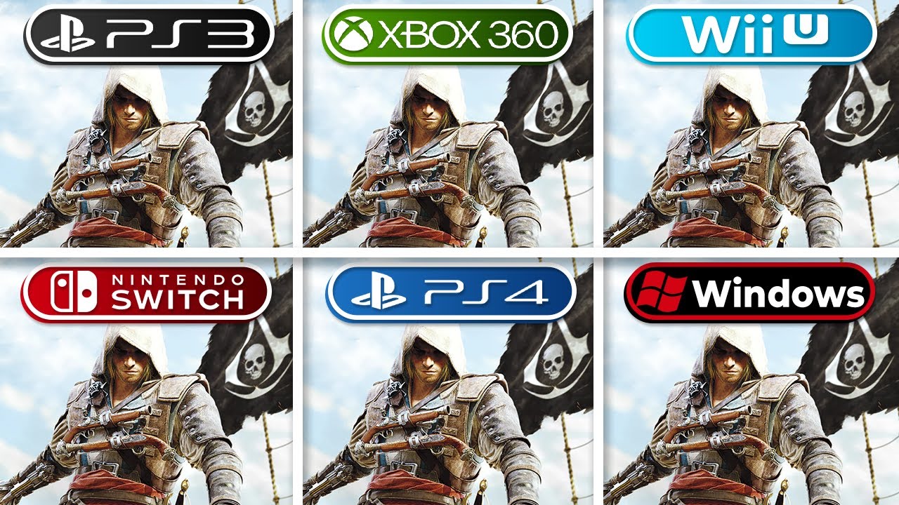 Assassin's Creed IV Black Flag | PS3 vs Xbox 360 vs Wii U vs Switch vs PS4 vs PC | Comparison