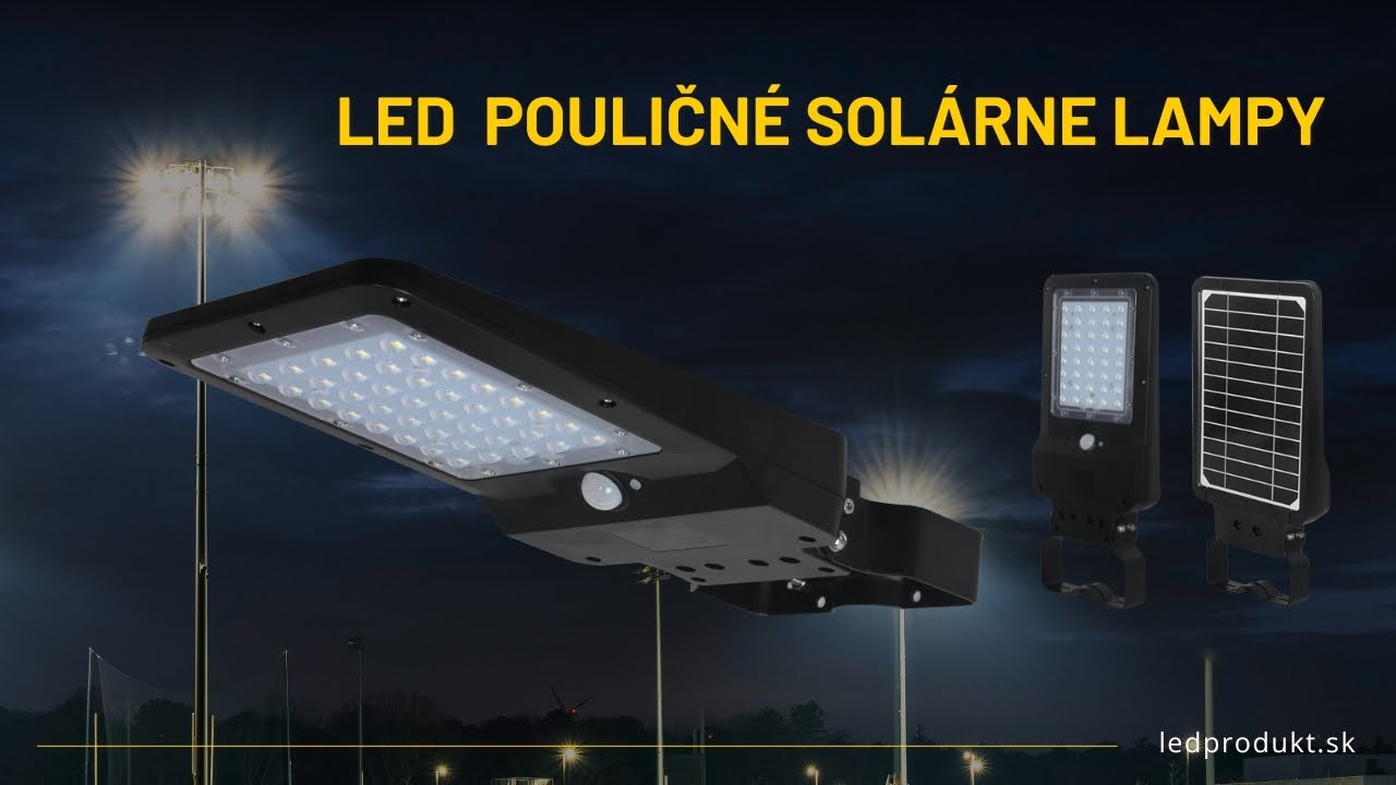 LED solárne pouličné lampy
