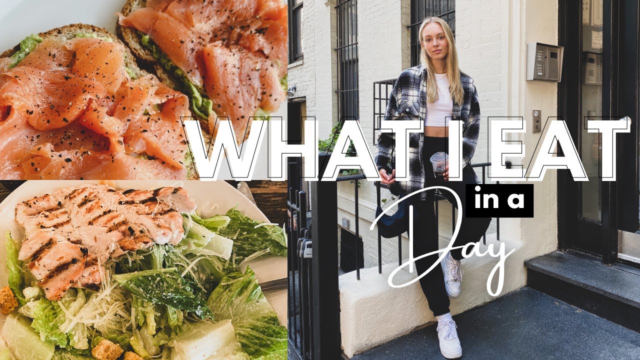 WHAT I EAT IN A DAY as a Model in NYC + grocery haul! // Daphne de Baat