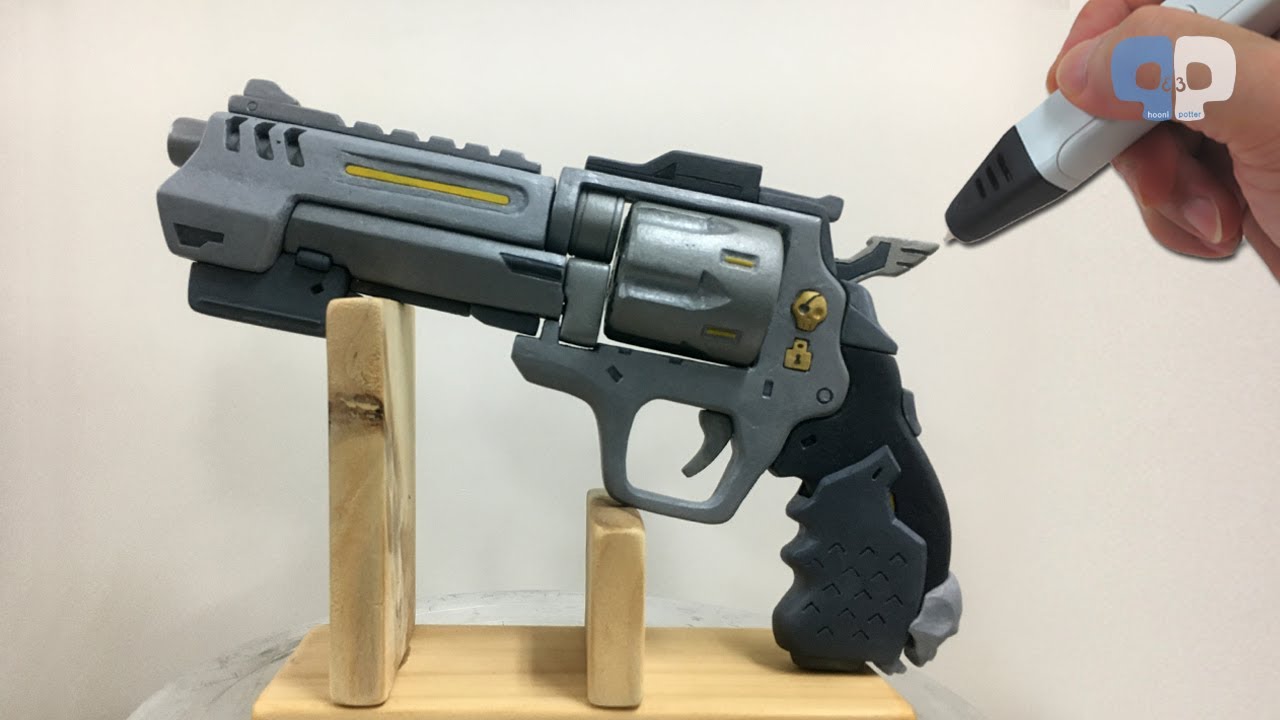 [3D pen] 오버워치, 맥크리 데드락 리볼버 만들기 / Overwatch, McCree Deadlock Revolver