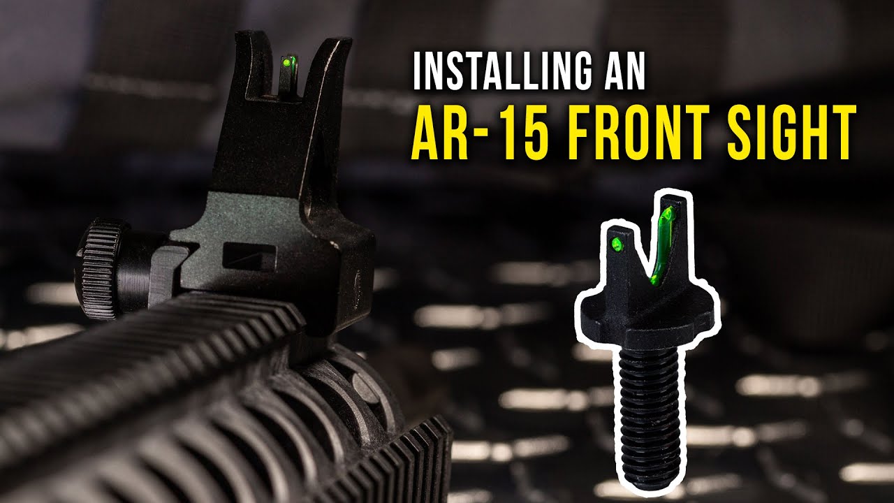 Installing a HIVIZ AR-15 Front Sight
