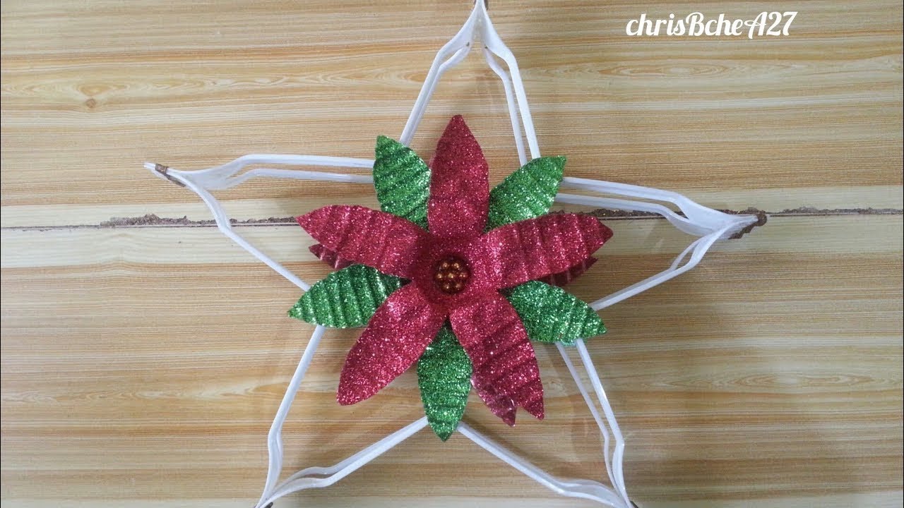 DIY Christmas Lantern / Parol Made Of Recycled Plastic Fork #1