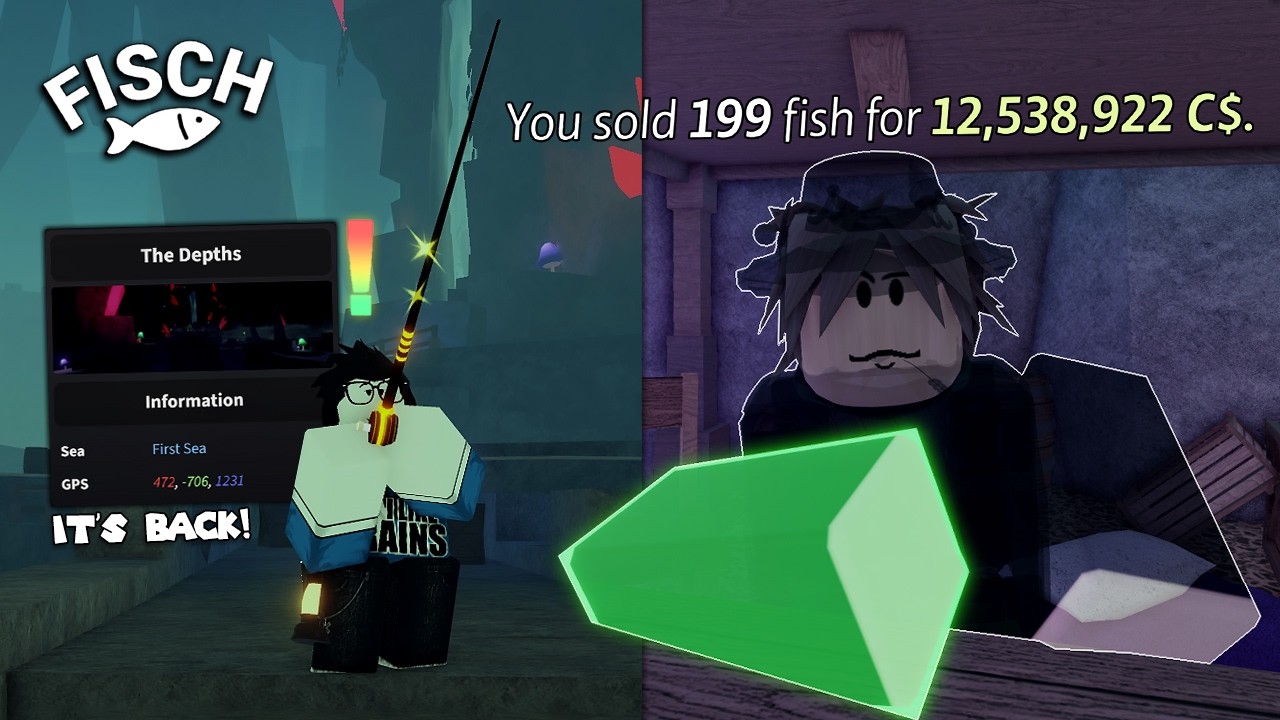 The BEST Money Method in the Depths in Fisch! 🤑