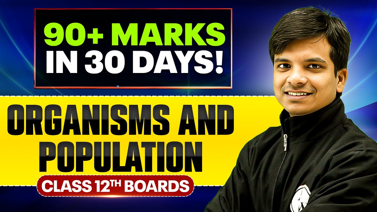 Organisms And Population - Important PYQs | Biology | Class 12th Boards 🔥