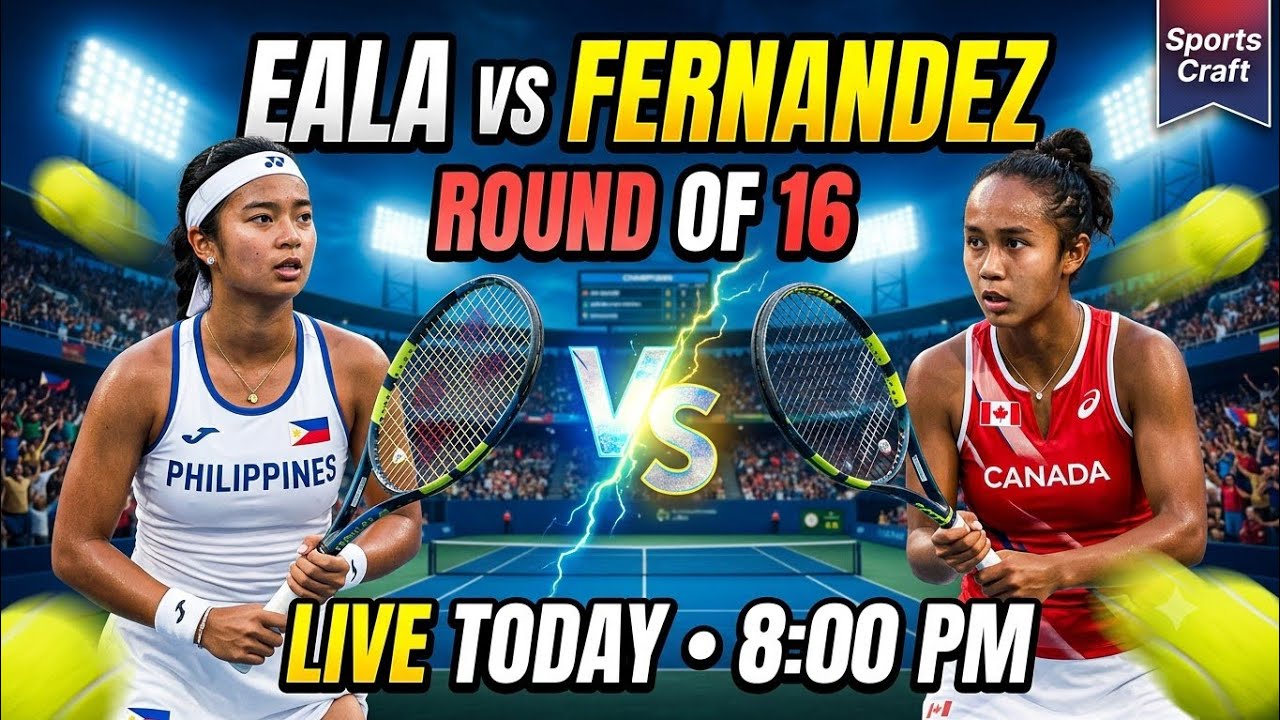 🎾Alex Eala 🇵🇭 vs Leylah Fernandez🇨🇦LIVE | Round of 16 Showdown |Mubadala DC Open 2026| Today 8:00 PM