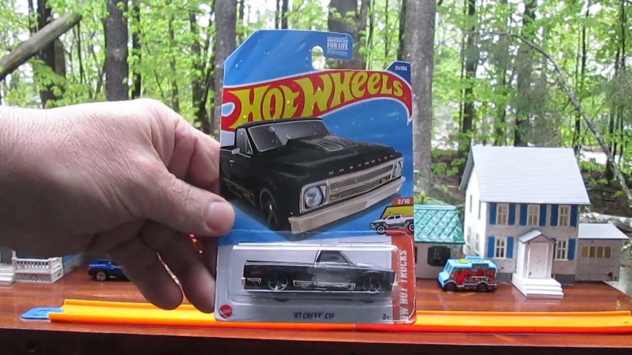 Black '67 Chevy C10 - 2025 Hot Wheels Toy Pickup Truck Unboxing Review - HW Hot Trucks Series - 1967