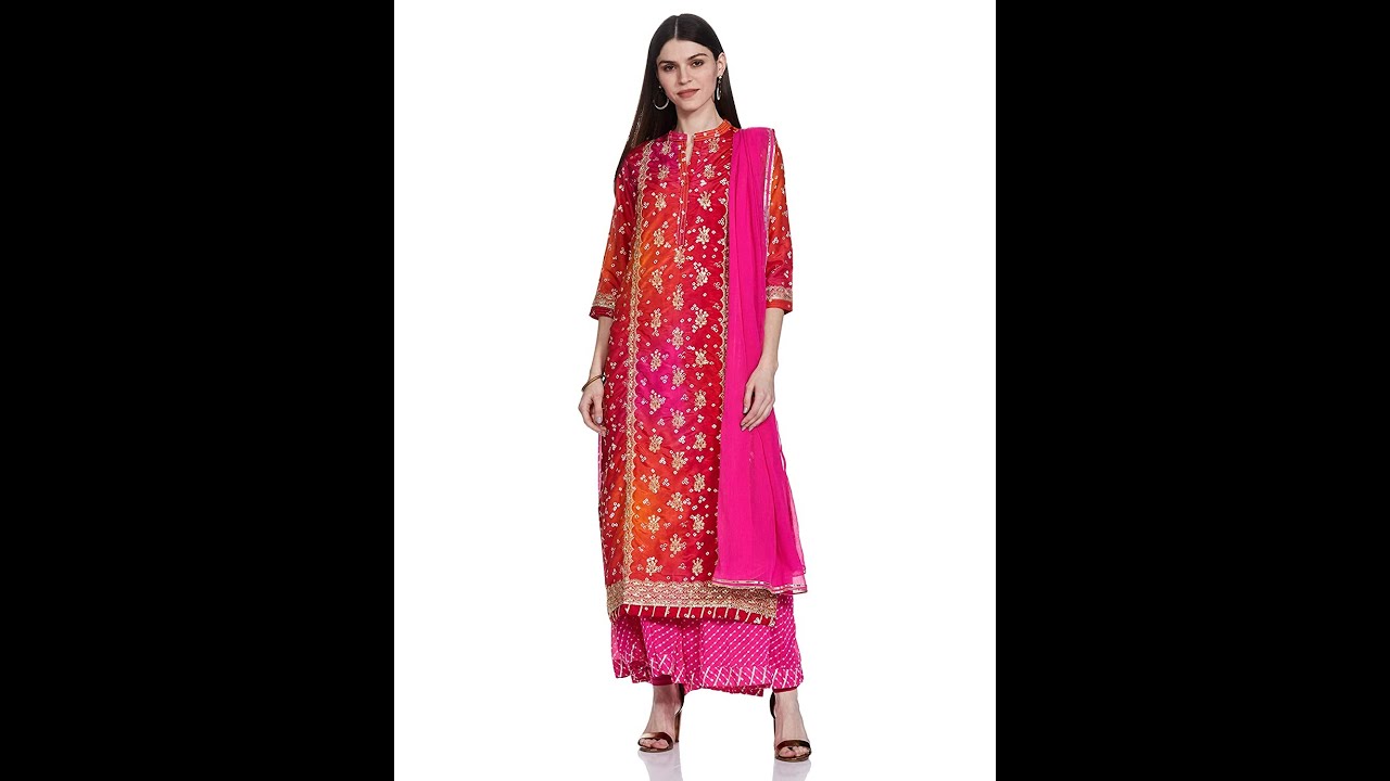 Buy Online - W for Woman Women's Synthetic Salwar Suit Set #shorts #amazon