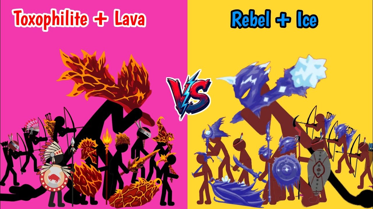 Toxophilite + Lava vs Rebel + Ice!🔥❄️ Ultimate Element Battle | Who Wins?