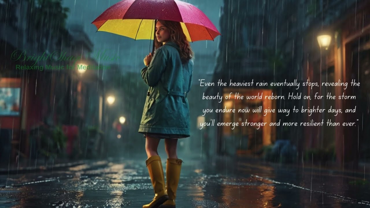 Surviving the rain: Lo-fi Relaxing meditation music with nature sound || BrightShaqiMusic