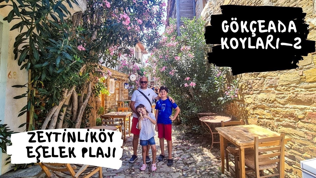 Karavanla Gökçeada Koyları-2 // Zeytinli Rum Köyü ve Eşelek Plajı// 08/07/2023