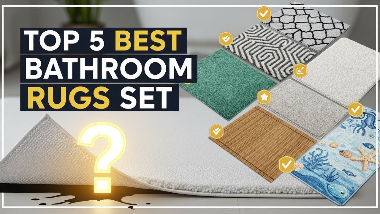TOP 5 Best Bathroom Rugs Set in 2026 – Soft, Absorbent & Slip-Resistant Picks