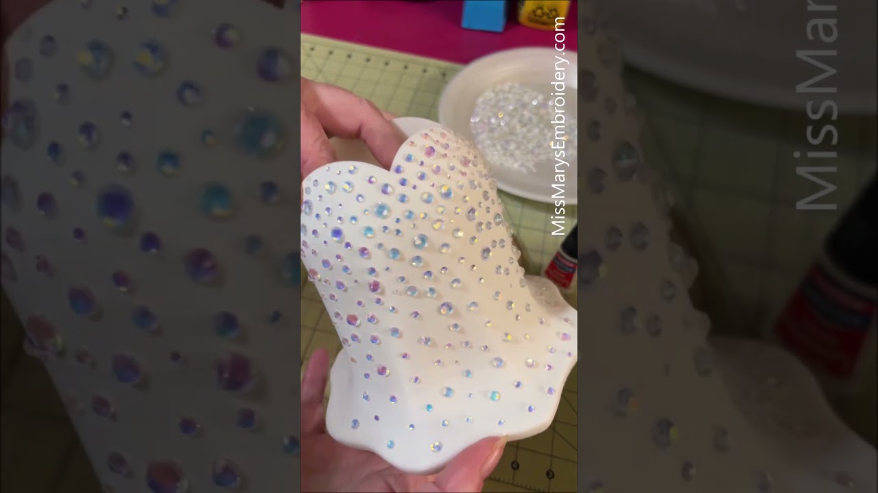 Sparkly 3D Printed DIY: Rhinestoned 3D Printed Ghost Soap Holder #bambulab #rhinestones #halloween