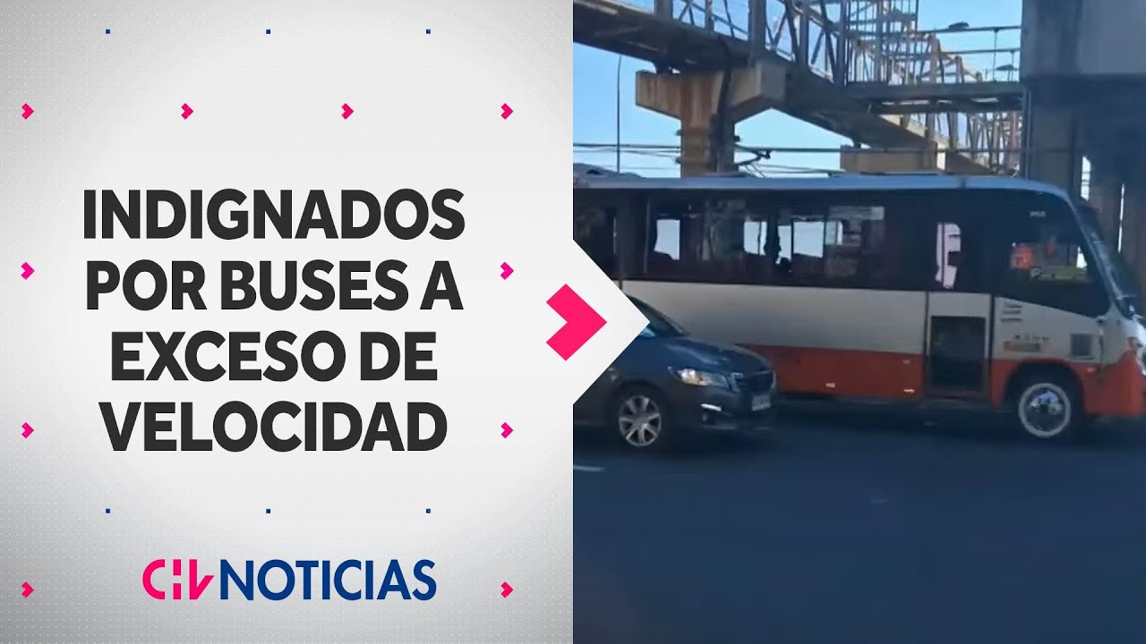 PASAJEROS INDIGNADOS por exceso de velocidad de buses de transporte público en Valparaíso