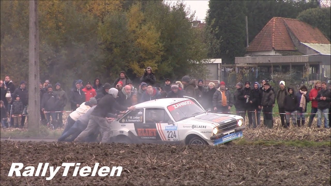 Rally 6 Uren van Kortrijk 2019 - Rally Cars stuck in mud field - SPECIAL