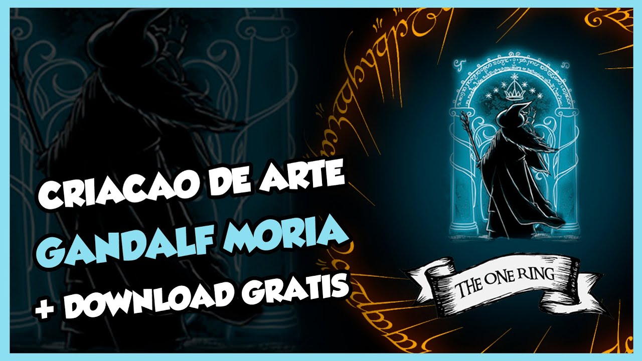 CRIA&Ccedil;&Atilde;O DE ARTE NO PHOTOSHOP (GANDALF MORIA) + DOWNLOAD GRAUTITO - KAIZEN FOTO PRODUTOS