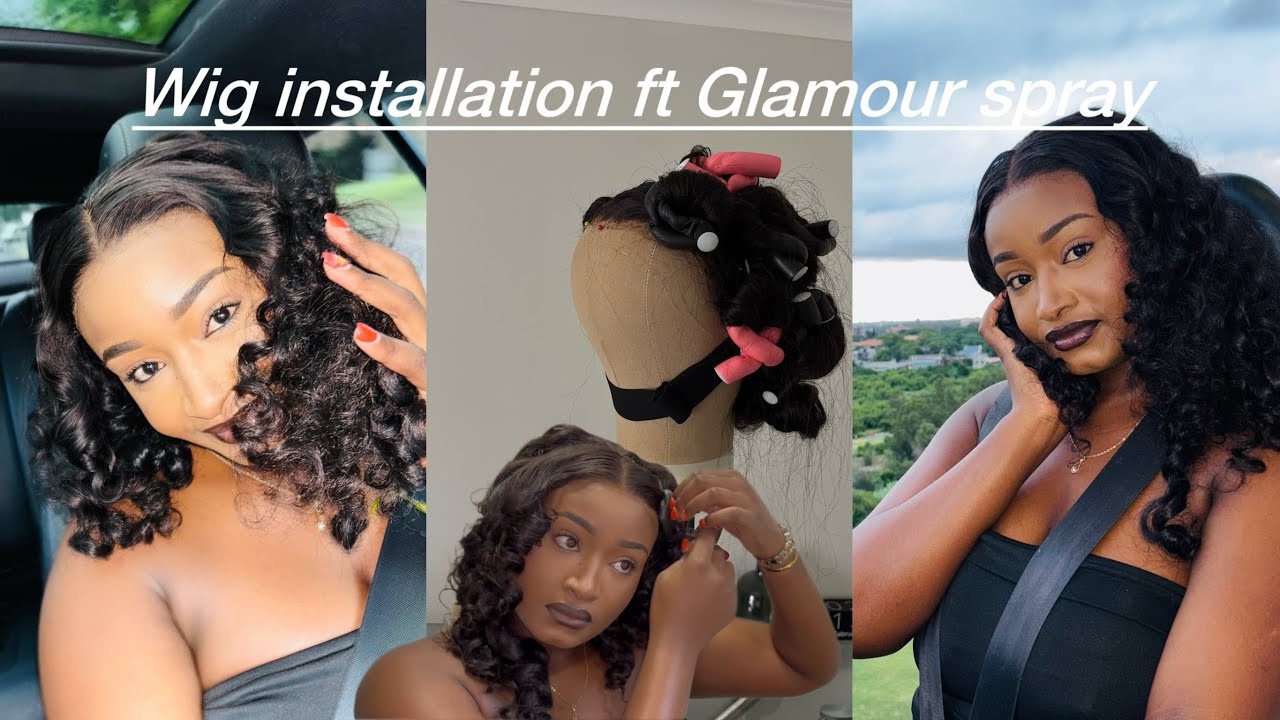WIG INSTALLATION | WIG STYLING | GLAMOUR SPRAY | NONHLE MAKHUBELE🇿🇦