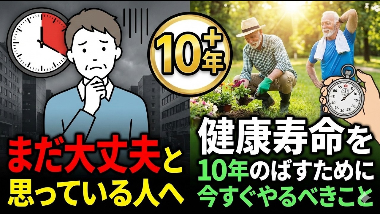 【まだ大丈夫と思っている人へ】健康寿命を10年のばすために今すぐやるべきこと