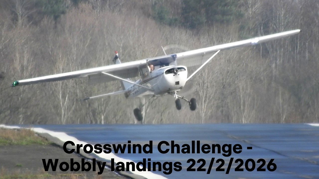 Crosswind Challenge - Wobbly landings at Halfpenny! 22/2/2026