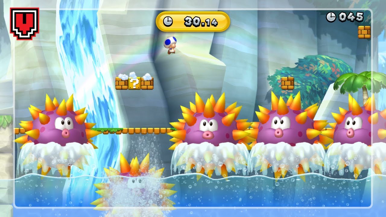 Lurchin' Urchins (Gold medal) // NEW SUPER MARIO BROS U DELUXE walkthrough