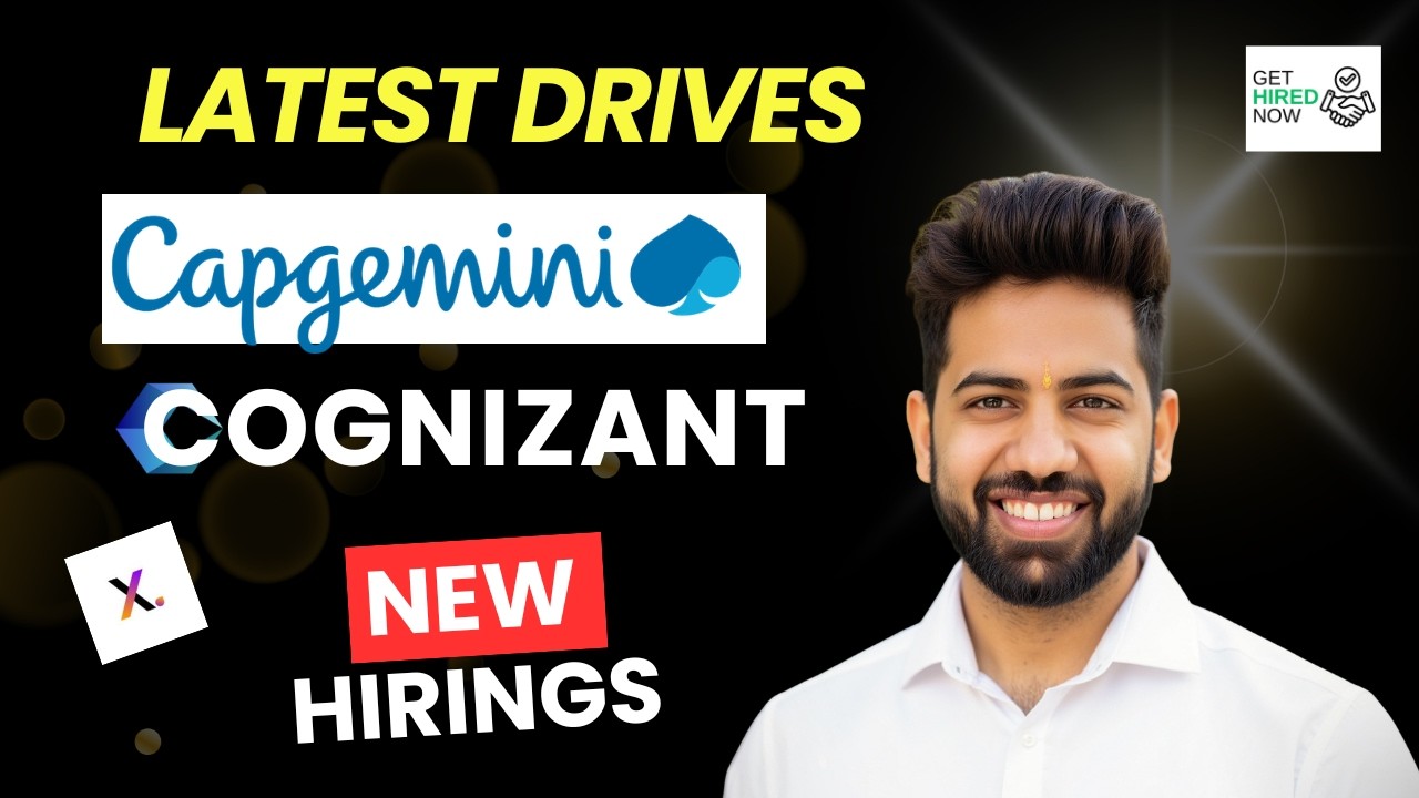 Capgemini Hiring 2025–2026 Batch | Off Campus Drive for Freshers | Tech Hiring
