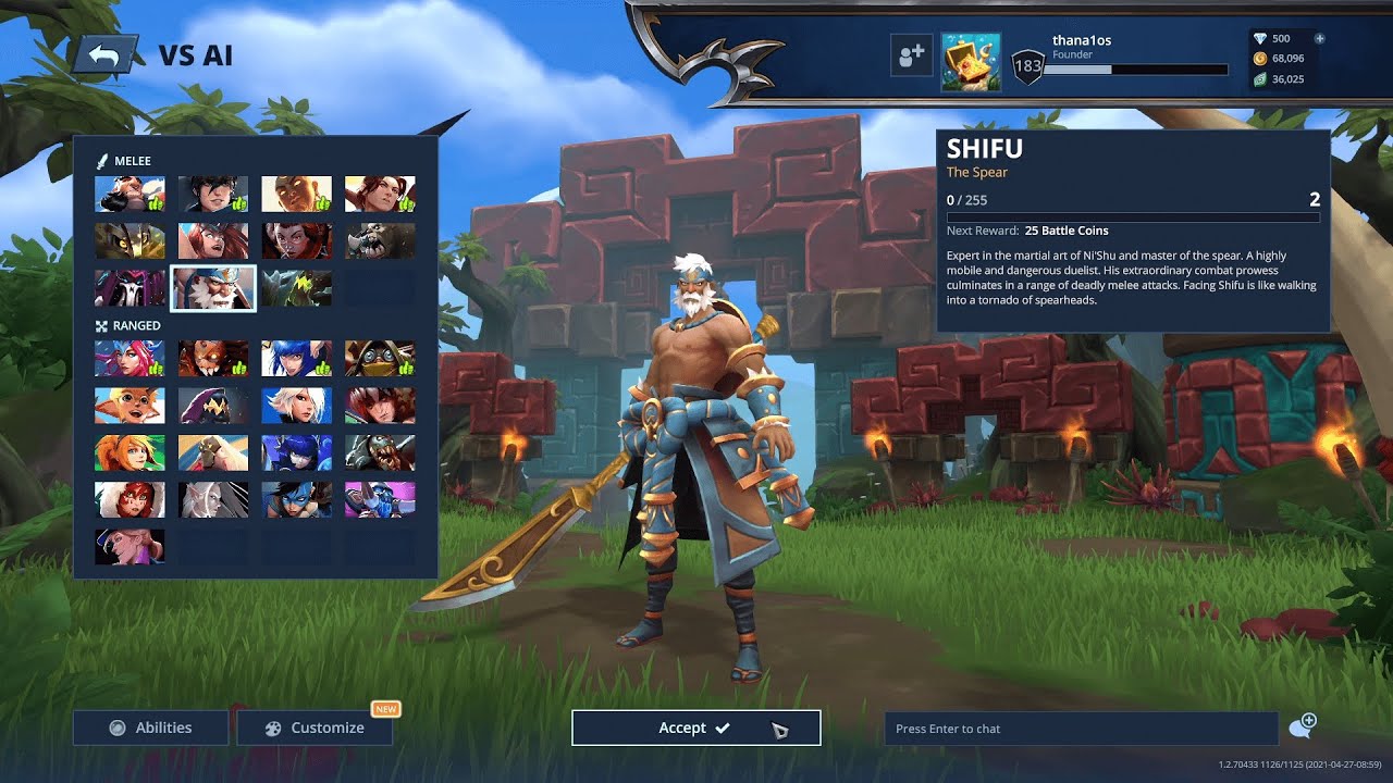 Battlerite Royale Champion Gameplay Shifu