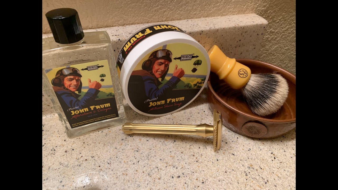Blackland- Brass Blackbird, John Frum Soap & Aftershave, Captains Choice Bowl & Frank Shaving Brush