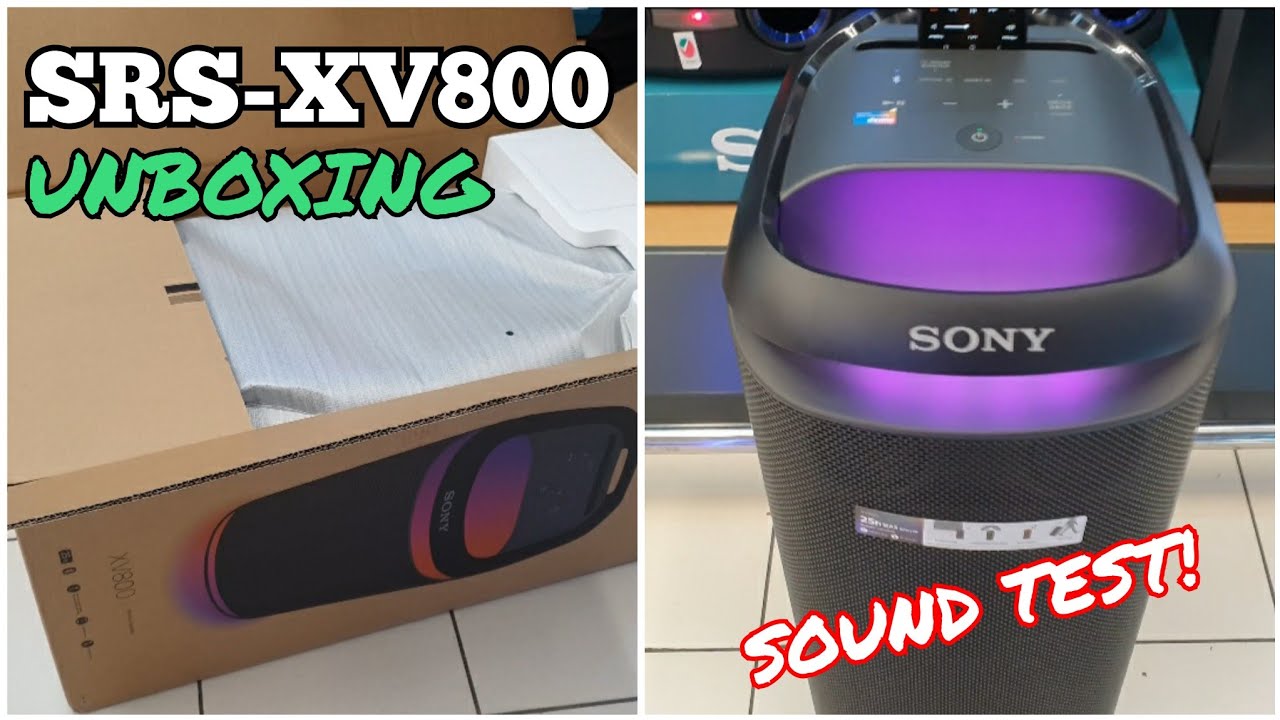 Портативная Bluetooth-колонка Sony SRS-XV800 для вечеринок | Распаковка и тест звука!😱😱🔥