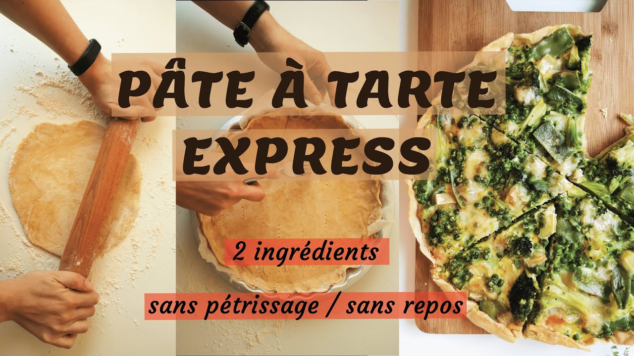 Pâte à tarte healthy & express avec 2 ingrédients seulement !