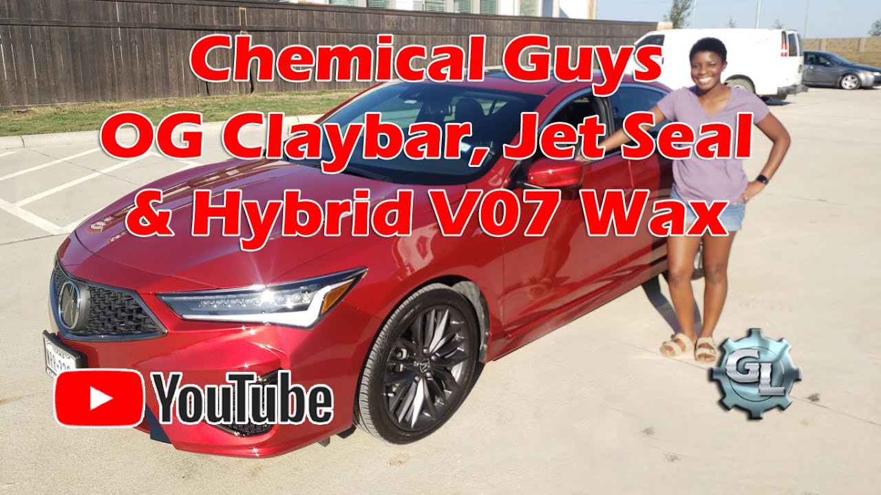 Глиняный брусок Chemical Guys OG, герметик Jet Seal и гибридный воск V07