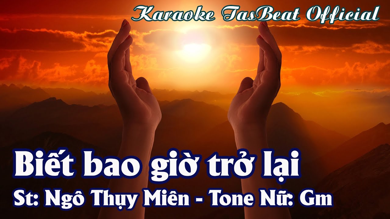 Karaoke Biết Bao Giờ Trở Lại (Bossa) Tone Nữ | TAS BEAT