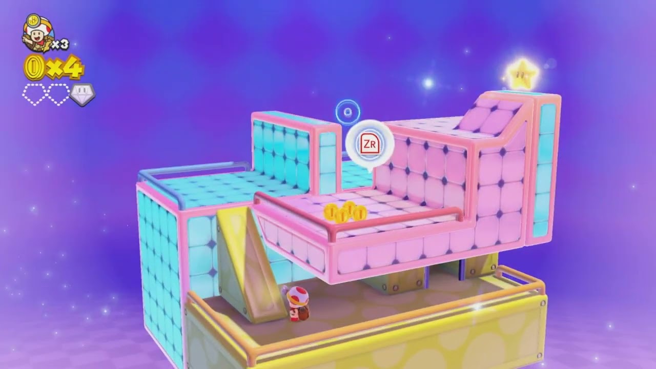 Stages 1-4 Playthrough | Captain Toad Treasure Tracker (NSW)