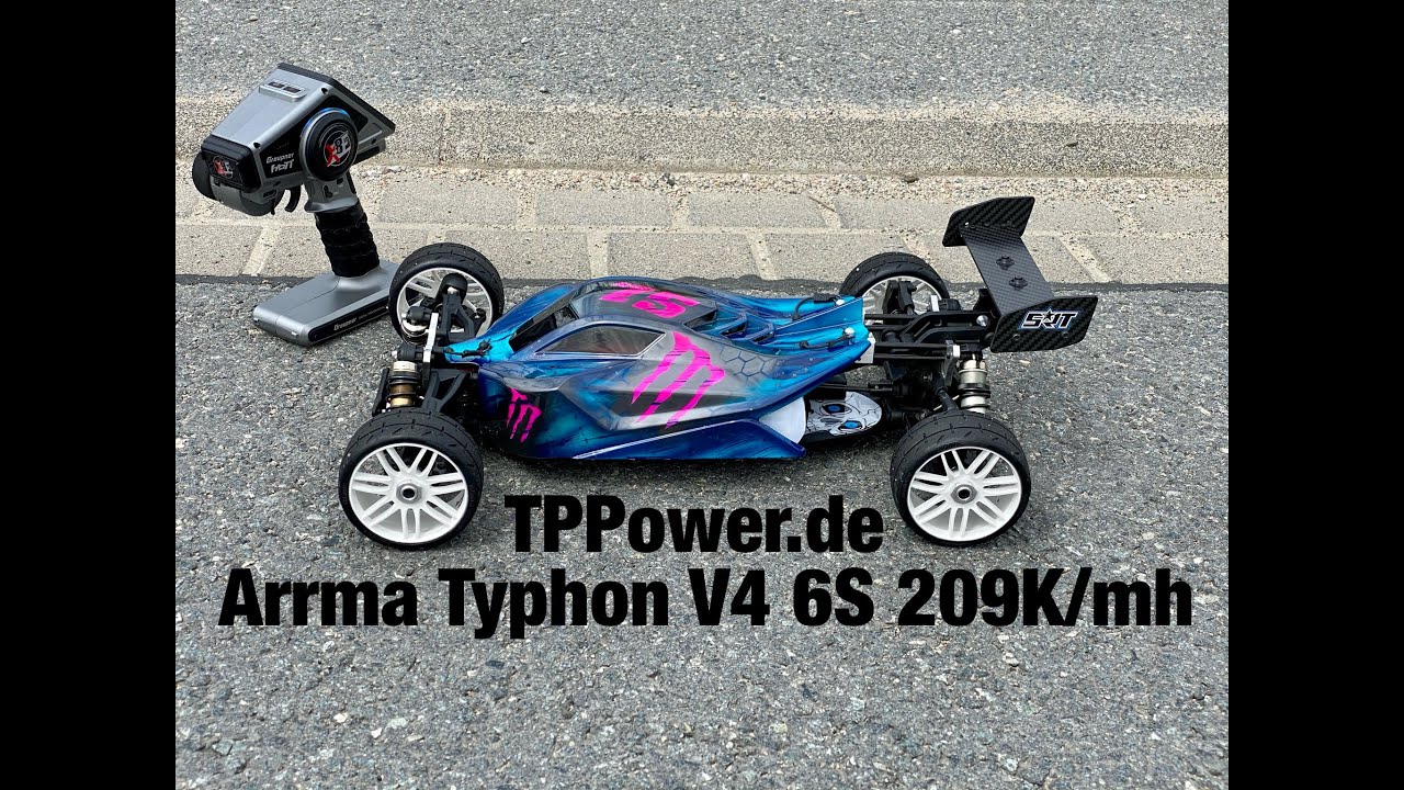 Arrma Typhon V4 TP Power 4070 2080KV 6S  209km/h Speedrun