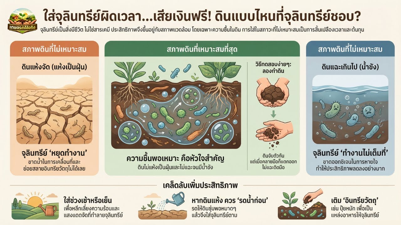 ดินฟื้น พืชพุ่ง! เคล็ดลับการใช้จุลินทรีย์คู่กับอินทรียวัตถุ เพื่ออาหารพืชที่ไม่มีวันหมด
