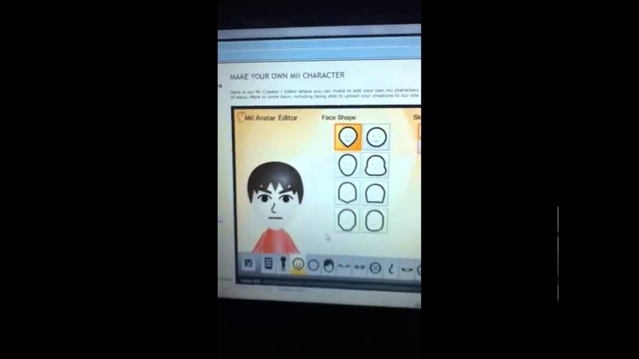 Making Mii Character for Fun