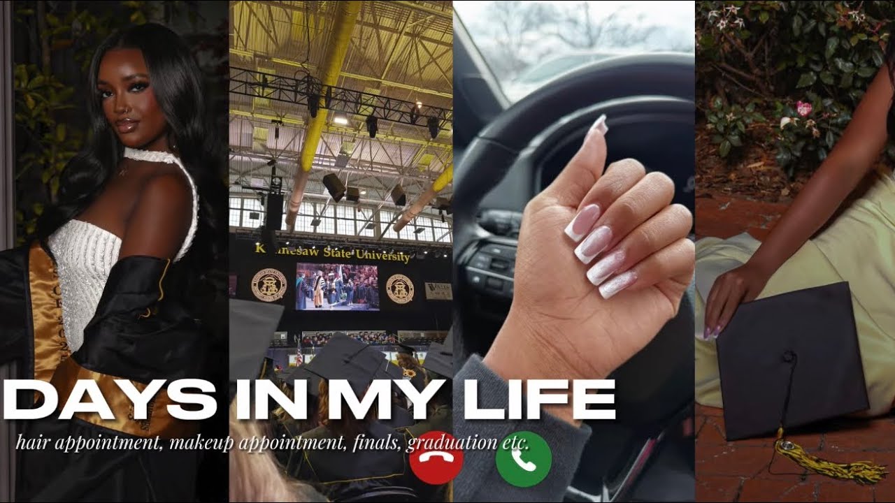 COLLEGE DAYS IN MY LIFE l productive week; grwm, finals, graduation, maintenance, etc.