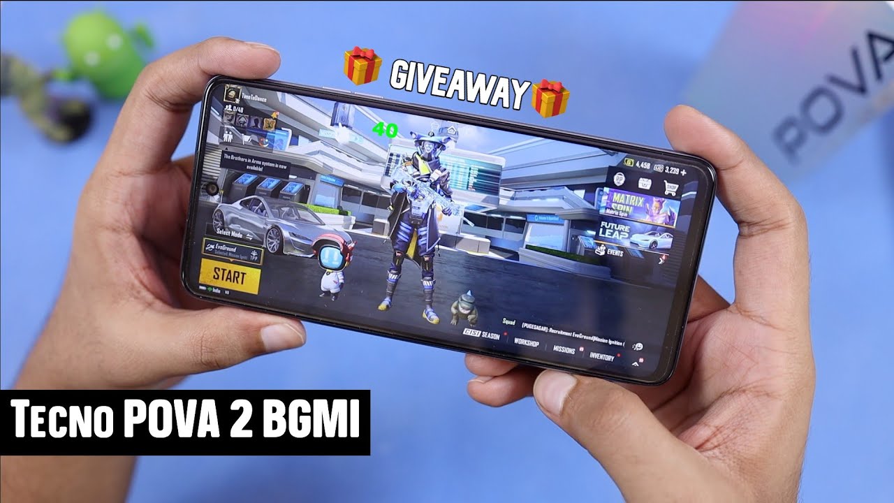 Tecno POVA 2 BGMI Gaming Test with FPS *GIVEAWAY* | 7000 mAh Battery 😱